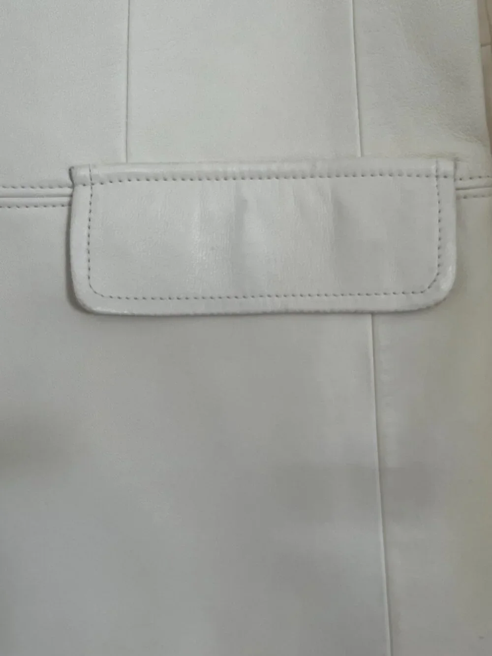J. Crew Collection Alfie Leather Blazer in Ivory Size 4 NWT